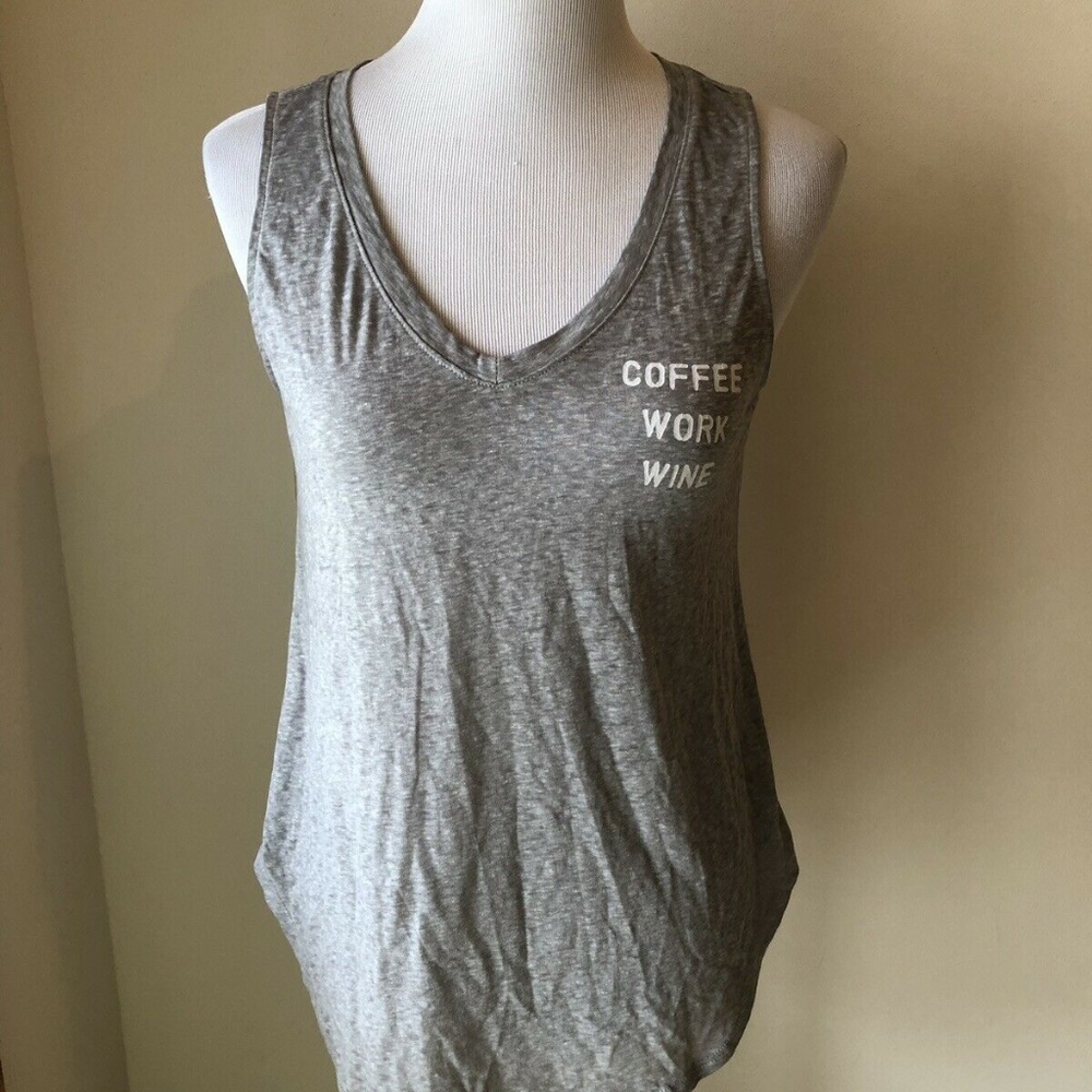 Zoe & Liv gray sleeveless T - womens medium - NWT